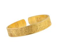JSGHGDF Chinese Styles Brass with Lucky Hundred Fu Symbols for Good Fortunes Festive Gifting and Daily Wear Hundred Blessings