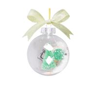 JSGHGDF Christmas Tree Hanging Ornament Retro Sewing Tools Design Snowflakes Glittering Globes Homes Decoration Sewing Theme Snow Globes Ornament