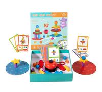 JSGHGDF Cognitive Development Building Game 30 Oaken Hurdles Pattern Layouts Geographical Reasoning Toy for Kids 3 4 5 Age Learning Present Cognitive Development Dolls Preschoolers