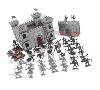 JSGHGDF Collectible Cavalry Siege Engine Castles Model with Detailed Craftsmanship for Enthusiasts Display Use War Horse Set