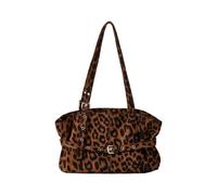 JSGHGDF Contemporary Shoulder Bag Retro Leopards Print Suedes Handbag Oversized Underarm For Women Office Travel Casual Daily Lightweight Suedes Laptop