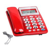 JSGHGDF Corded Telephone Basic Landline Phone for Seniors Analog Home with Call Display Small Desk Guest Room Telephone Corded Landline for Home Use