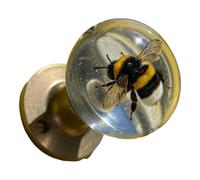JSGHGDF Crystals Clear Flower Door Handle Retro Artistics Round Knob Unique Bedroom Decoration with Nature Home Improvement Artistics Bedroom Decoration