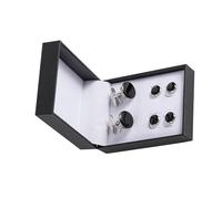 JSGHGDF Cufflink Container with Divided Sections for Rings Organization and Protections Men's Accessories Holder Practical Cufflink Holder for Shirts