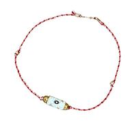 JSGHGDF Cultural Coating Sphere Rose Cord Chain Traditional Successful Charm Jewelry for Casual Instances Rose Rope Coating Jewelry