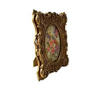 JSGHGDF Decorative Picture Frame Antique Resin Border with Oval Window