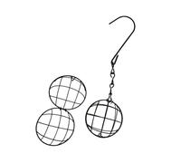 JSGHGDF Detachable Hanging Feeder with Chain Hook for Hummingbirds Simple Setup Balcony Bird Suet Holder