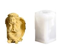 JSGHGDF Detailed Cherubim Elastomer Flame Cast with Release for Creative Undertakings Recyclable Silicone Flame Cast