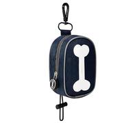 JSGHGDF Dog Poop Bag Dispenser Bone Pattern Pet Poop Bag Holder Waterproof Trash Bag Dispenser for Pet Walking
