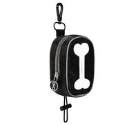 JSGHGDF Dog Poop Bag Dispenser Bone Pattern Pet Poop Bag Holder Waterproof Trash Bag Dispenser for Pet Walking
