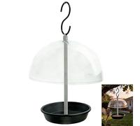 JSGHGDF Dome Hanging Bird Feeder with Roof Large Capacity Chew Proof Design for Wild Birds Dome Hanging Bird Feeder Squirrel Outdoor Large Roof Tray