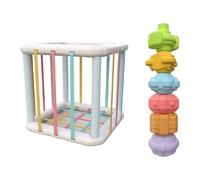 JSGHGDF Educational Toy Shape Sorting Sensory Cubes for Developing Fine Motor Skills and Sensory Senses ABS