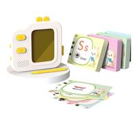 JSGHGDF Educational Writing Board for Toddler with Flashcards Interactive Bilingual Language Vocabulary Learning Machine Toy Talking FlashCards
