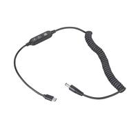 JSGHGDF Electric Control Power Lines USB C to 5.5x2.1mm Featuring Digital Display for Routers Speakers & Emergencies Equipment Fan Power Adapter