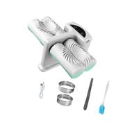 JSGHGDF Electric Dumpling Maker Machine with Spoon Brush Double Head Automatic Kitchen Tool