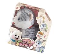 JSGHGDF Electric Plush Pet Robot Animal Companion Toy with Life Like Sound Effects and Movement for Toddler Crawl Learning Fun Simulation Electric Pet Toy