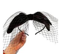 JSGHGDF Elegant Mesh Hair Bands Photo oth Props Oversized w Headband Party Headpiece Princess Headband for Music Festivals