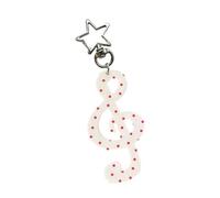 JSGHGDF Elegant Musical Symbol Keyring Accessory Acrylic Alloy Compact Size Ornament For Daily Use or Special Occasion Gifts
