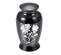 JSGHGDF Elegant Pattern Pet Ashes Holder Urn for Memorial Keepsakes Secure Storage Lid Leakproof Cremation Jar for Loss Furs Memorial Urn