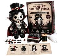 JSGHGDF Family Halloween Sewing Project, B | Soft Patchwork Skeleton Plush Set for Autumn Display and Seasonal Home Decorating