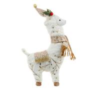 JSGHGDF Fascinating Plush Alpacas Holiday Decor for Seasonal, Gold L
