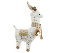 JSGHGDF Fascinating Plush Alpacas Holiday Decor for Seasonal, Gold S