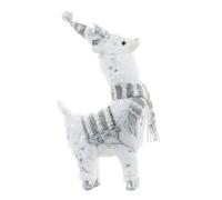 JSGHGDF Fascinating Plush Alpacas Holiday Decor for Seasonal, Silver L