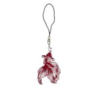 JSGHGDF Fashion Hollow Small Fish Pendant Phone Straps Lanyard Pocket Keychain Strap Backpack Charm Car Keys Decoration