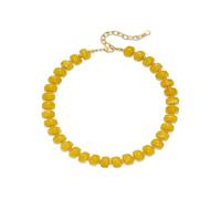 JSGHGDF Fashionable Oversized Bead Necklace Geometric Beaded Clavicle Chain Accessories Comfortable Jewelry for Daily Wear Modern Jewelry