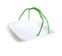 JSGHGDF Food Clip and Serving Plate Set Rectangular Bread Tray with Handle for Home and Outdoor Use Slip Proof Food Tongs