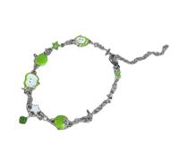 JSGHGDF Fruit Green Resin Star Accent Adjustable Hand Chain Jewelry for Daily Outfit Enhancement Geometric Fruit Star Zircon