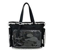 JSGHGDF Gentle Clear Crossbody Purse Teen Females Fashion Addition Simple Polyamide Substance