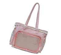 JSGHGDF Gentle Clear Crossbody Purse Teen Females Fashion Addition Simple Polyamide Substance