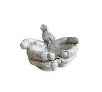 JSGHGDF Handcrafted Resin Bird Feeder Easy Installation Garden Decoration for Nature Observation Resin Bird Feeder Hand Shape