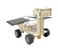 JSGHGDF Hands on Assembly Space Exploration Vehicle Wooden Solar Powered Space Car Model Set for Kid Student Hands on Learning Educational Toy