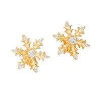 JSGHGDF Headphone Clip Accessory Electroplated Copper Alloy Construction Sport Proof Secure Crystal Design Long Last Snowflake Earphone Clip