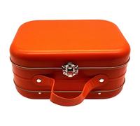 JSGHGDF Heavy Duty Tin Storage Box Featuring Carrying Handle and Retro Box for Secure Possessions Portable Retro Metal Container