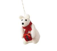 JSGHGDF Holiday Bear Felt Tree Ornament with Soft Texture, A