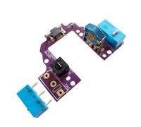 JSGHGDF Hot Swap Board Button Board for GProX Superlight Mouse WeldingFree Motherboards Gold Wheel