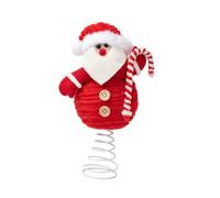 JSGHGDF Indoor Christmas Tree Accent Plush Top, Santa Clauss
