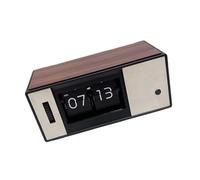 JSGHGDF Industrial Toss-Down Wall Clock Battery Operated/Night Light Function & Metal Woodgrain Finish Auto Addition Display Industrial Toss-Down Wall Clock Battery Operated Night Light