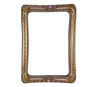 JSGHGDF Inflatable Photo Frame Birthday Selfie Frame for Parties Gold and Black Side PVC Picture Frame