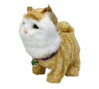 JSGHGDF Interactive Walking Talking Cats Stuffed Animals Toy with Sound Effects Tail Wagging for Toddler Soothing Cuddling Gift Walking Talking Cats Toy