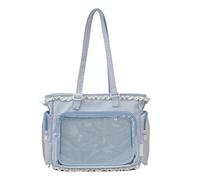 JSGHGDF Japanese Encouraged Clear Bag Handbag Females Flexible Transporting Preferences Permanent Impermeable Fabric Feeling Fashion Clear For Teen Girls
