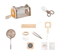 JSGHGDF Kids Wooden Outdoor Observation Box Catcher Kits Toy for Toddler Nature Exploration Biology Learning Toy Wooden Catcher Set
