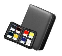 JSGHGDF Large 4 Panel Card Album Protector Collection Book Designs with 160 Capacity Slots and Protective PU Leather Cover Side Opening Case