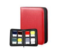 JSGHGDF Large 4 Panel Card Album Protector Collection Book Designs with 160 Capacity Slots and Protective PU Leather Cover Side Opening Case