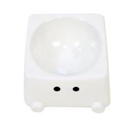 JSGHGDF Large Capacity Slanted Puss Bowl Earthenware Building Stable Hoisted Base for Mess Complimentary Breakfast Solution Not Spill Earthenware Bowl