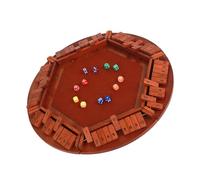 JSGHGDF Large Clasps Wooden Disassemblable Six Sided Role Play Board with Quick Setup Ideal for Multiple Creative Activity in Event Shut the Box Game Wooden