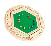 JSGHGDF Large Clasps Wooden Disassemblable Six Sided Role Play Board with Quick Setup Ideal for Multiple Creative Activity in Event Shut the Box Game Wooden